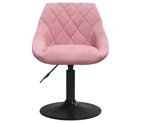vidaXL Cadeira de jantar veludo rosa