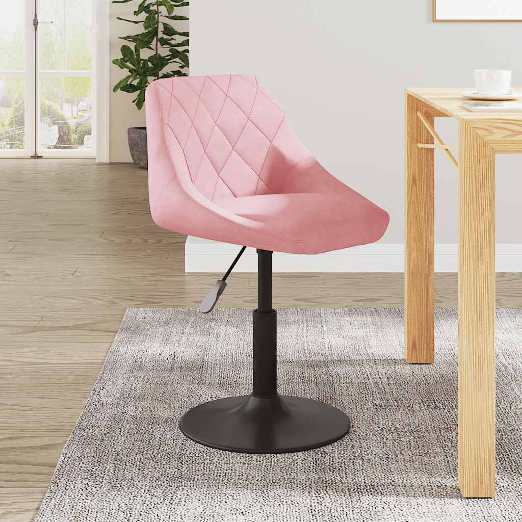 vidaXL Esszimmerstuhl Rosa Samt