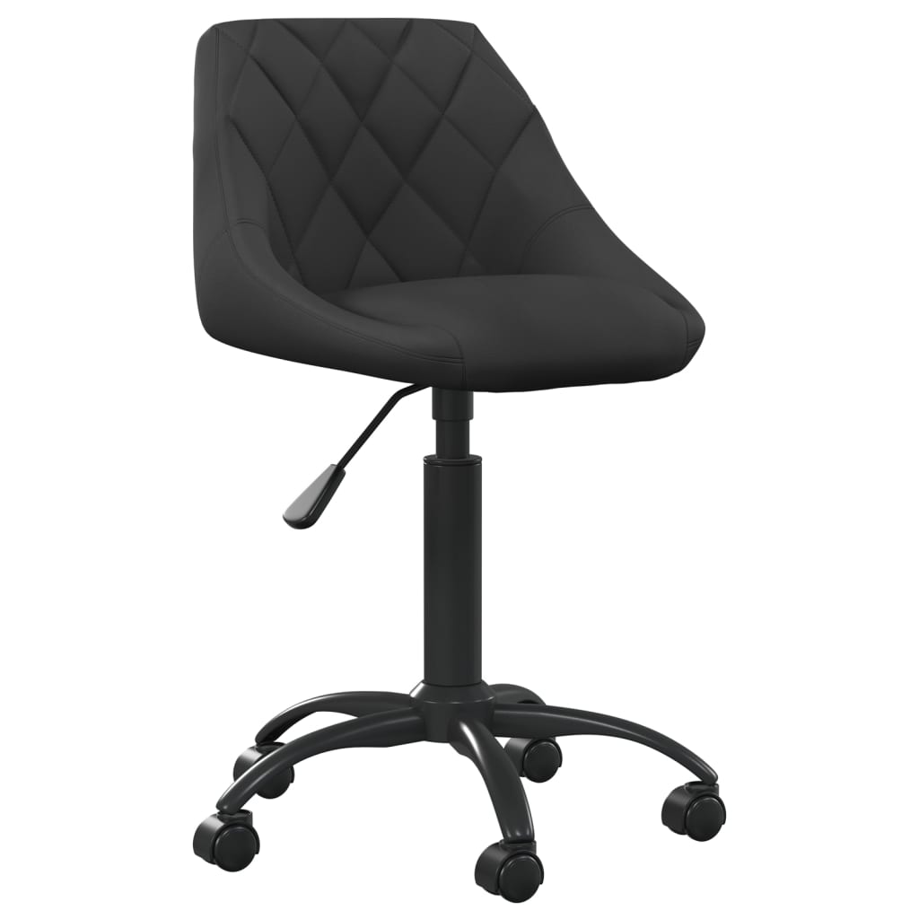 

vidaXL Eetkamerstoelen draaibaar 4 st fluweel zwart