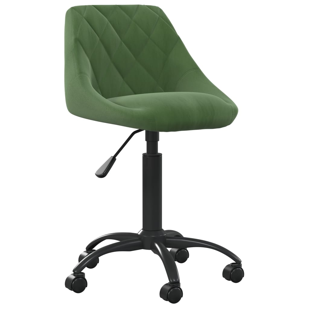 

vidaXL Eetkamerstoelen draaibaar 4 st fluweel donkergroen