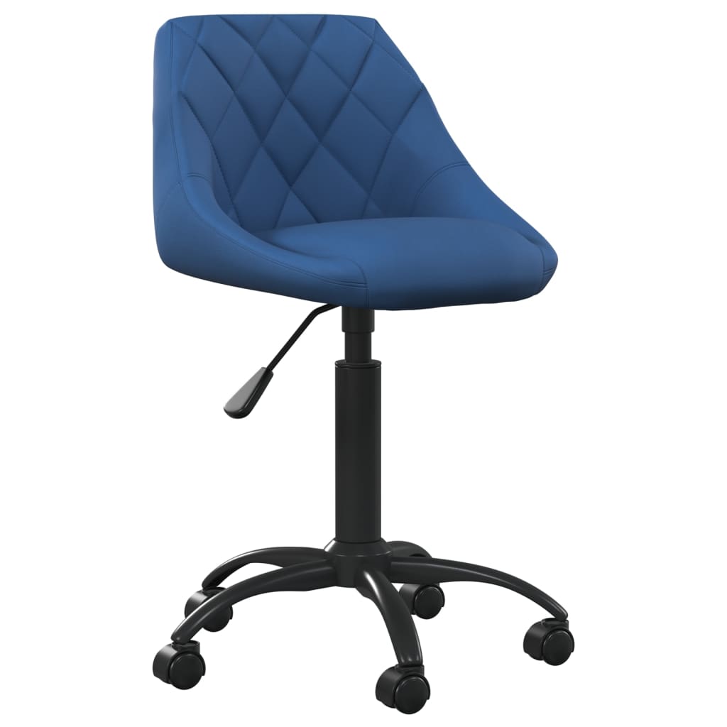 

vidaXL Eetkamerstoelen draaibaar 4 st fluweel blauw