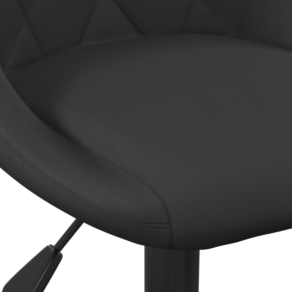 Kantoorstoel draaibaar fluweel zwart