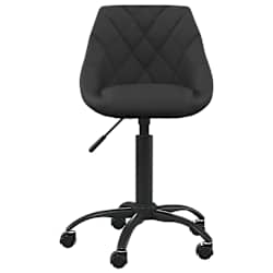 vidaXL Cadeira de escrit&oacute;rio veludo preto