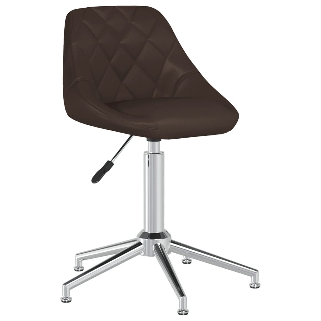 

vidaXL Eetkamerstoelen draaibaar 4 st kunstleer bruin