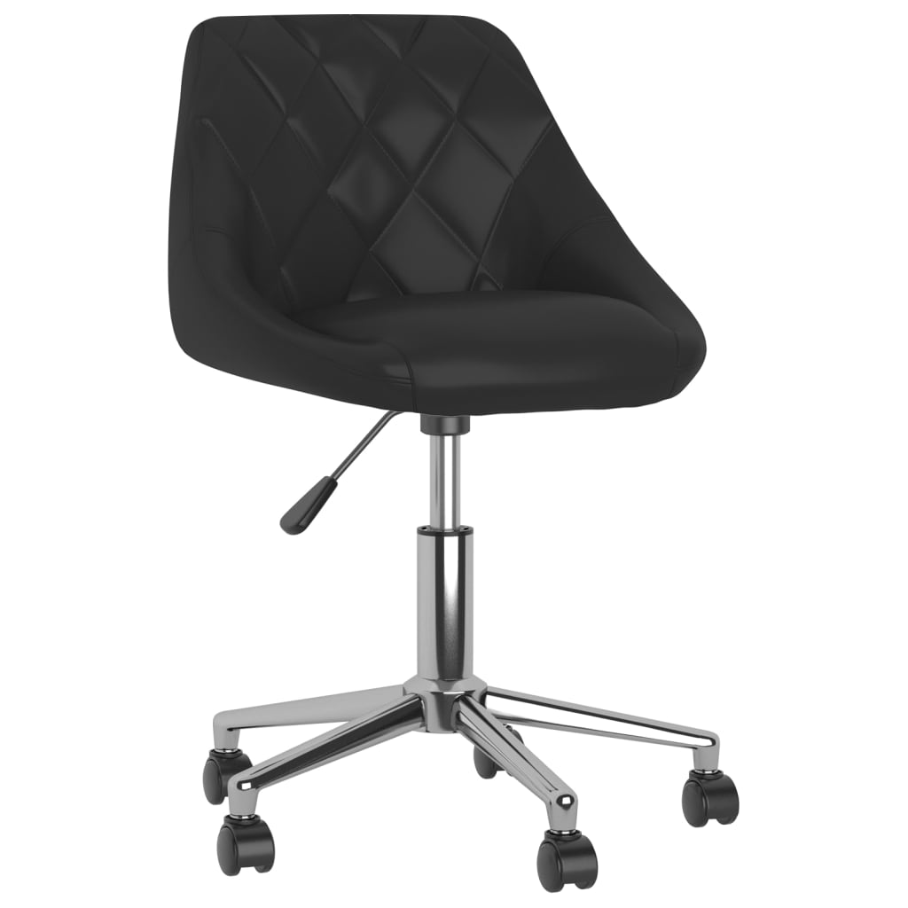 

vidaXL Eetkamerstoelen draaibaar 6 st kunstleer zwart