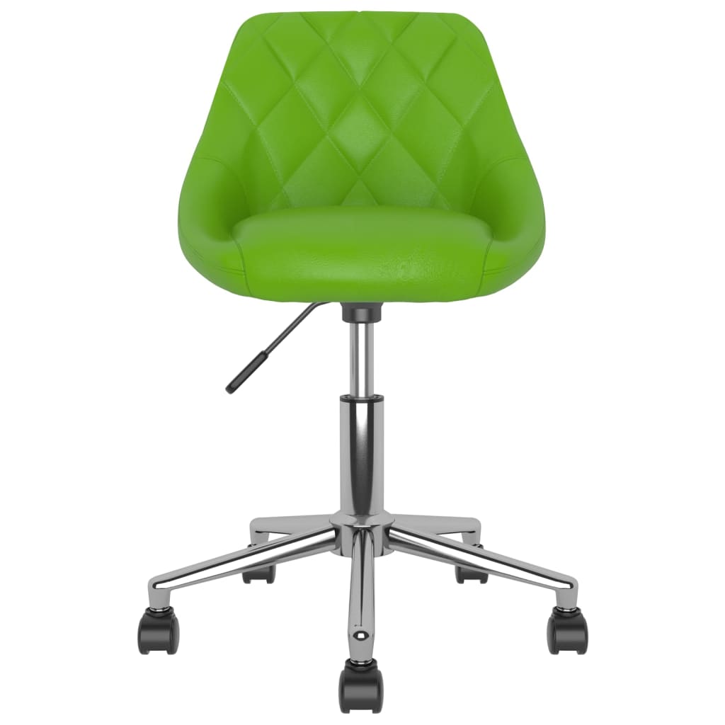 vidaXL Pasukama valgomojo kėdė, žalios spalvos, dirbtinė oda (335450)