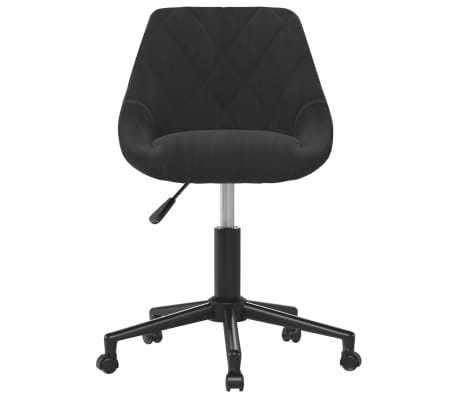 vidaXL Eetkamerstoelen draaibaar 4 st fluweel zwart