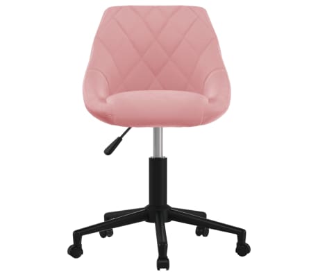 vidaXL Chaise pivotante de salle &agrave; manger Rose Velours