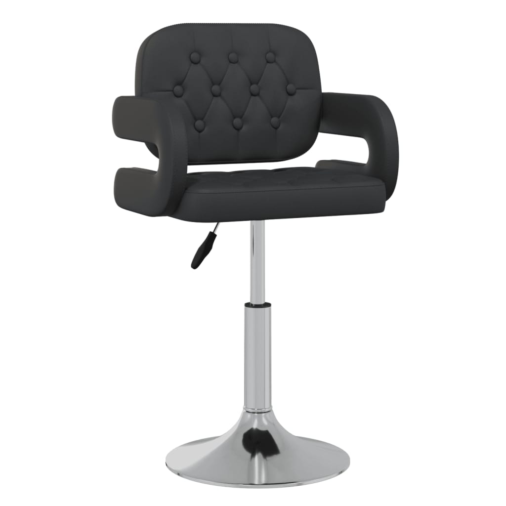 

vidaXL Eetkamerstoelen draaibaar 6 st kunstleer zwart