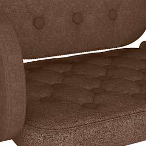 Barová stolička hnědá textil - obrázek 6