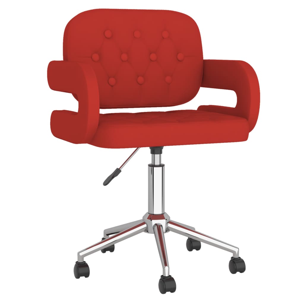 Pasukama biuro kėdė, raudonojo vyno, dirbtinė oda (335673)