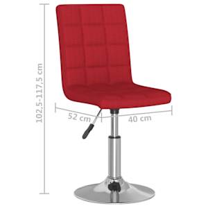 Barová stolička vínová textil - obrázek 9