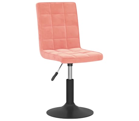 vidaXL Esszimmerst&uuml;hle 6 Stk. Drehbar Rosa Samt
