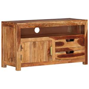 TV skříňka 90 x 34,5 x 50 cm masivní akáciové dřevo - obrázek 1