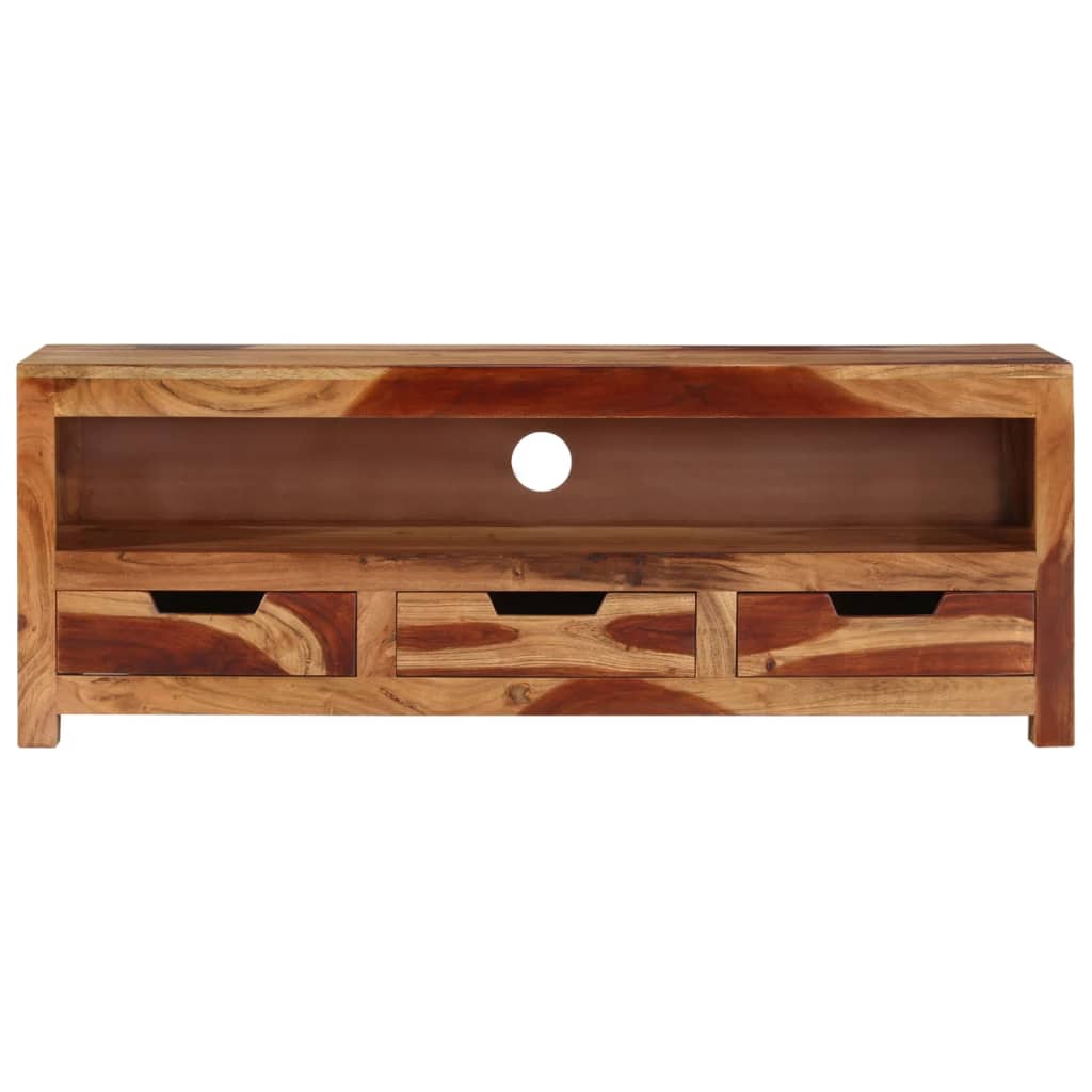 Thumbnail - vidaXL TV-Schrank 110x30x40 cm Massivholz Akazie