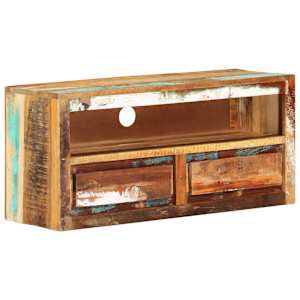 TV stolek 88 x 30 x 40 cm masivní recyklované dřevo - obrázek 7