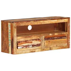 TV stolek 88 x 30 x 40 cm masivní recyklované dřevo - obrázek 8