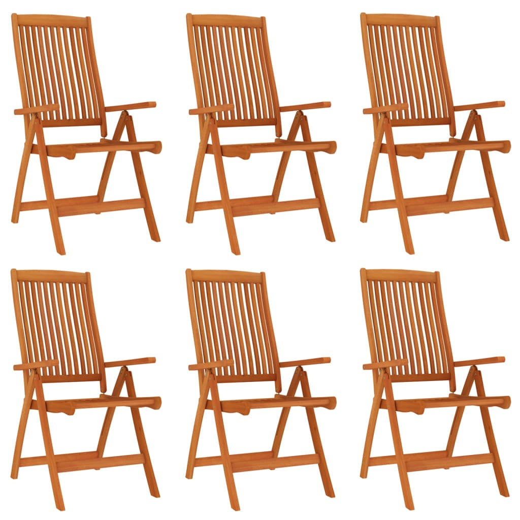 vidaXL Tuinstoelen 6 st inklapbaar massief eucalyptushout