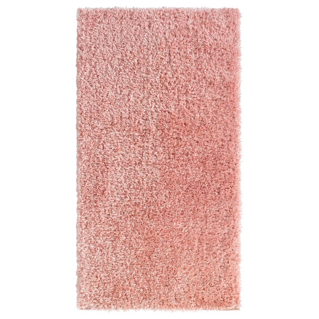 vidaXL Korkeanukkainen Shaggy matto pinkki 80×150 cm 50 mm