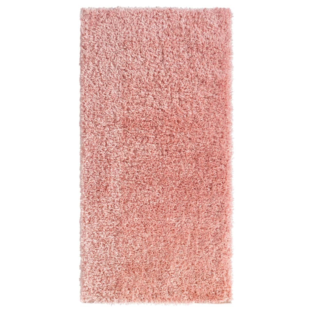 vidaXL Korkeanukkainen Shaggy matto pinkki 100×200 cm 50 mm