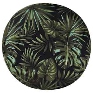 vidaXL Pufas, įvairių spalvų, audinys, apskritas 28 x 36 cm