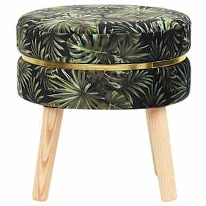 vidaXL Pufas, įvairių spalvų, audinys, apskritas