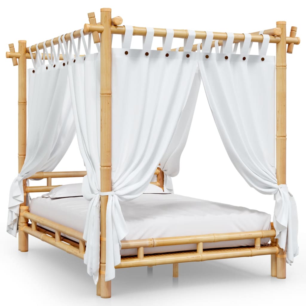 vidaXL Hemelbed 140x200 cm bamboe