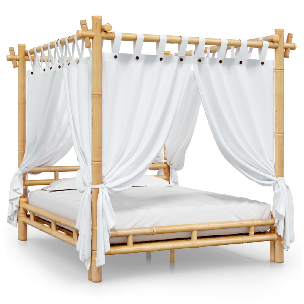 vidaXL Hemelbed 160x200 cm bamboe