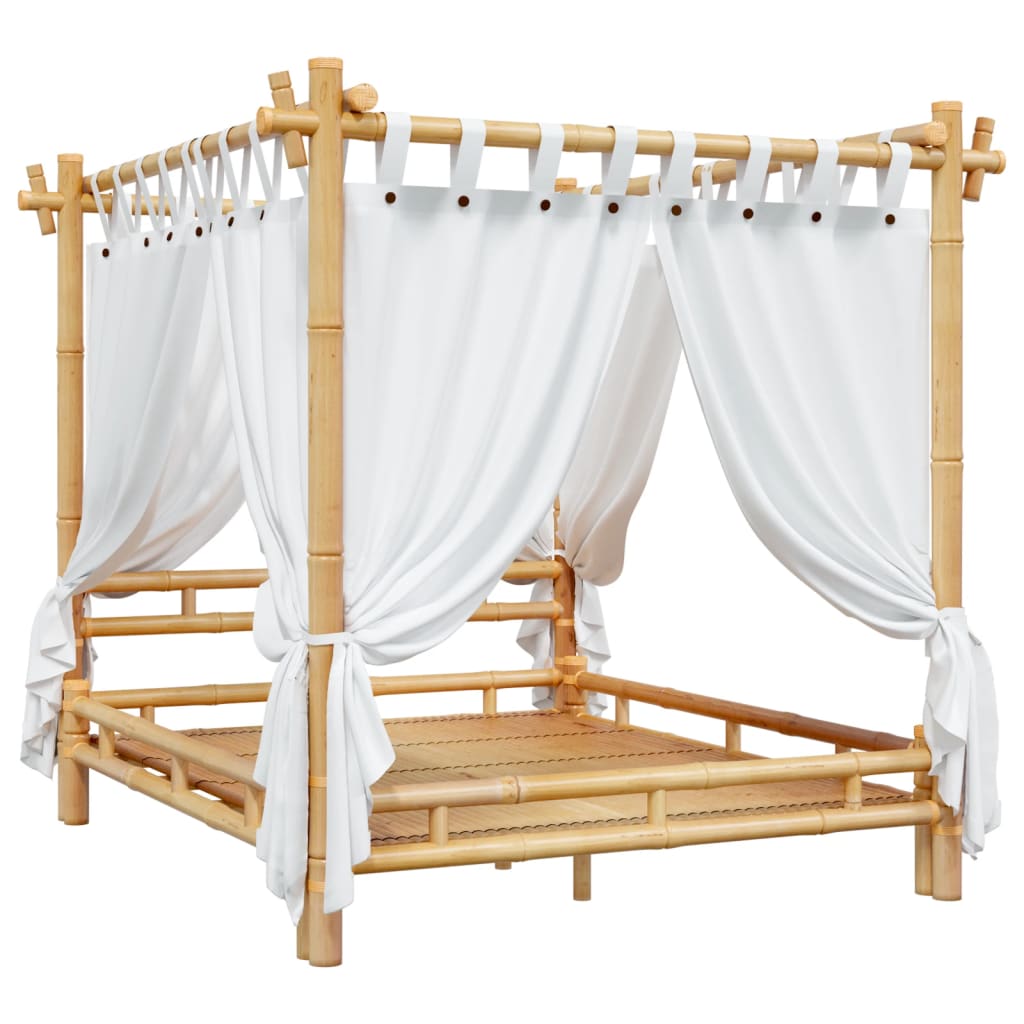 vidaXL Hemelbed 160x200 cm bamboe afbeelding