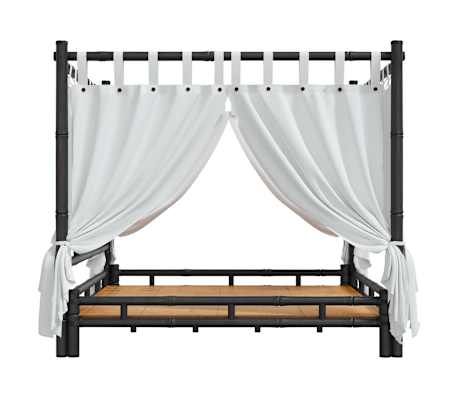 Hemelbed in massief acaciahout wengé 160x200 Goa | Maisons du Monde