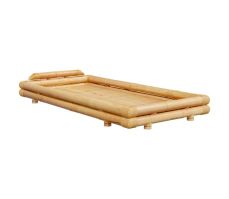vidaXL Bed Frame without Mattress Bamboo 90x200 cm
