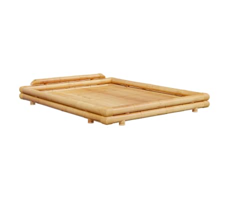 vidaXL Bed Frame without Mattress Bamboo 160x200 cm