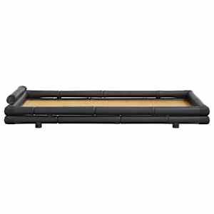 Rám postele tmavě hnědý bambus 90 x 200 cm - obrázek 5