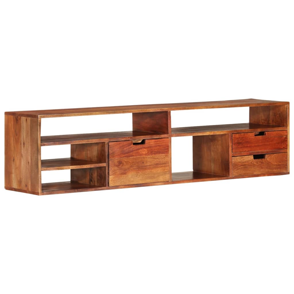 

vidaXL TV Cabinet 55.1"x11.8"x13.8" Solid Acacia Wood