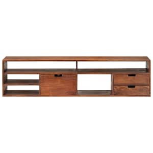 TV stolek 140 x 30 x 35 cm masivní akáciové dřevo - obrázek 2