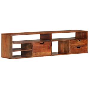 TV stolek 140 x 30 x 35 cm masivní akáciové dřevo - obrázek 12