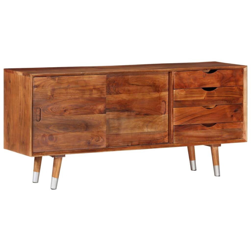 vidaXL Comodă TV, 118x30x55 cm, lemn masiv de acacia 118x30x55
