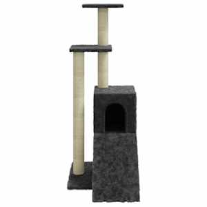 Škrabadlo pro kočky se sisalovými sloupky tmavě šedé 92 cm - obrázek 5