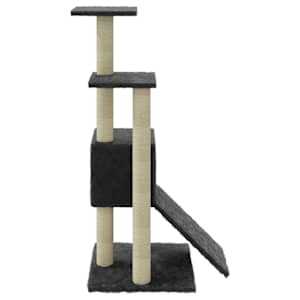 Škrabadlo pro kočky se sisalovými sloupky tmavě šedé 92 cm - obrázek 6