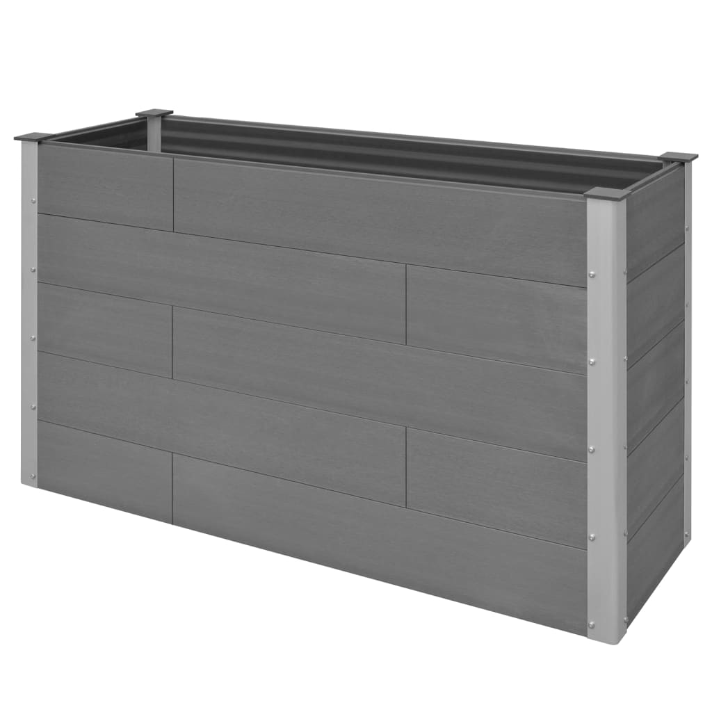 VidaXL Jardinière Surélevée De Jardin WPC 150x50x91 Cm Gris