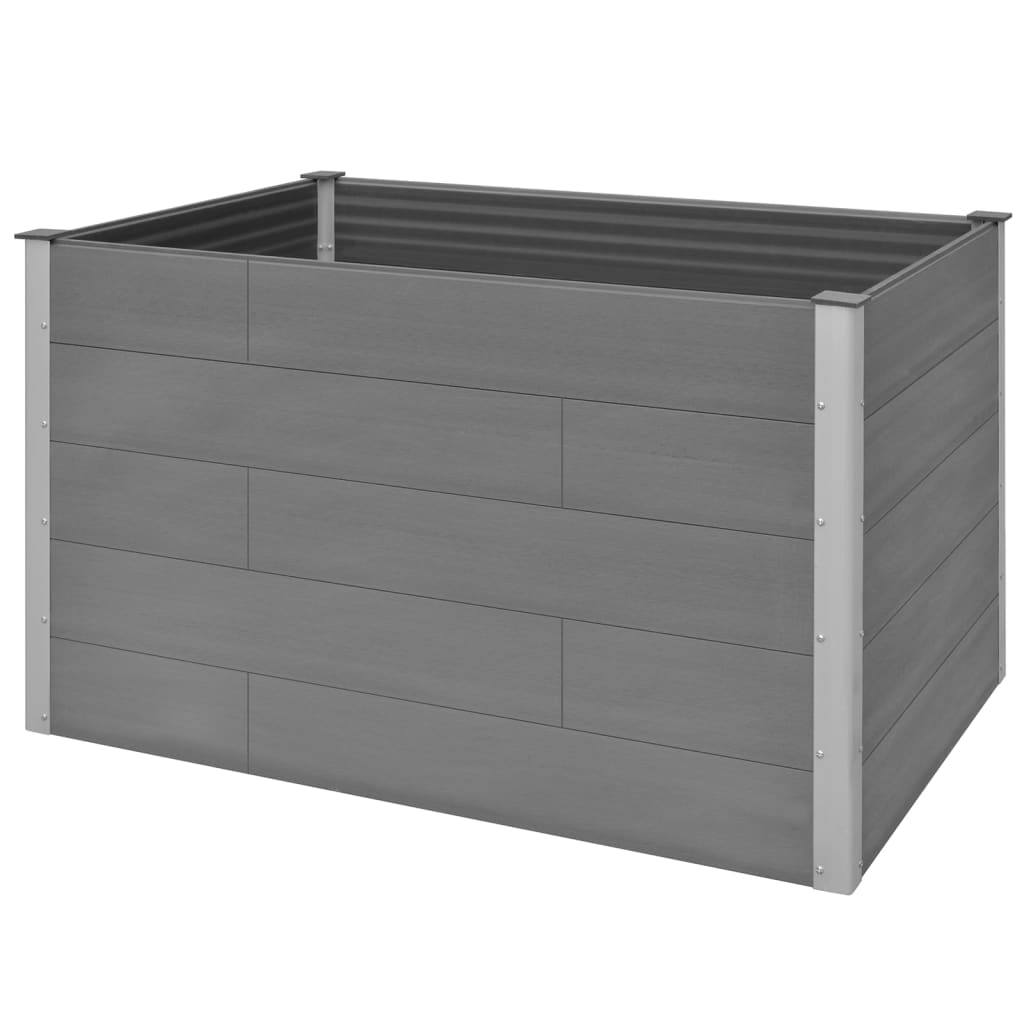 VidaXL Garden Raised Bed WPC 150x100x91 Cm Grey