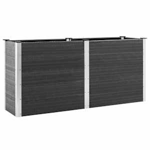 vidaXL aia taimelava, 200 x 50 x 91 cm, WPC, hall