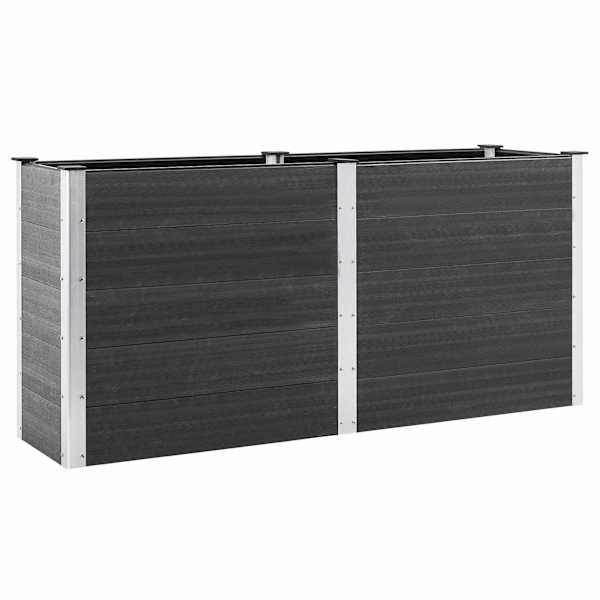 vidaXL aia taimelava, 200 x 50 x 91 cm, WPC, hall