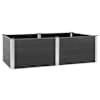 vidaXL aia taimelava 200x100x54 cm, puidu-plasti segu, hall