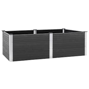 vidaXL aia taimelava 200x100x54 cm, puidu-plasti segu, hall