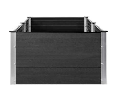 vidaXL GartenHochbeet 200x100x54 cm WPC Grau vidaXL.de