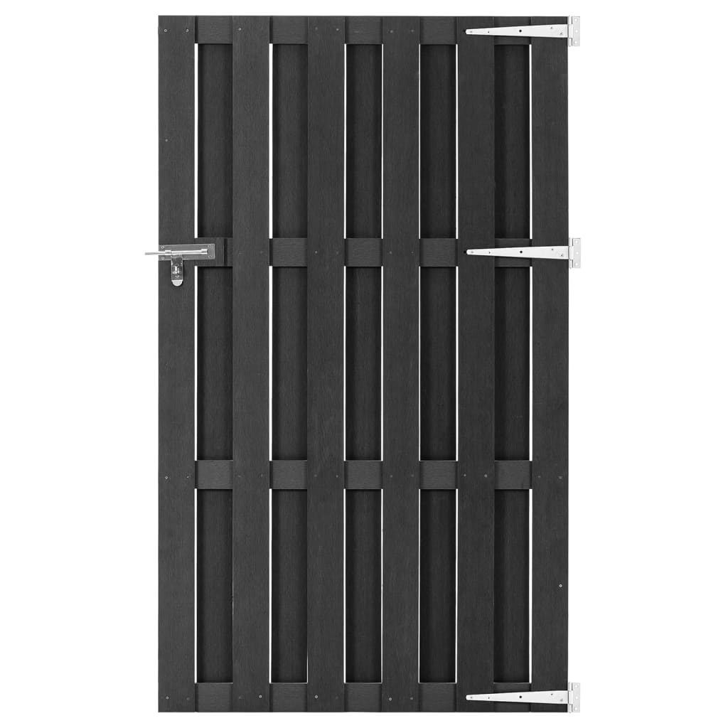 Garden Gate WPC Grey Entrance Driveway Bonanza Fence Door Multi Sizes vidaXL