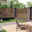  vidaXL barna WPC lamellás kerítés 180 x 180 cm termék 2. képe