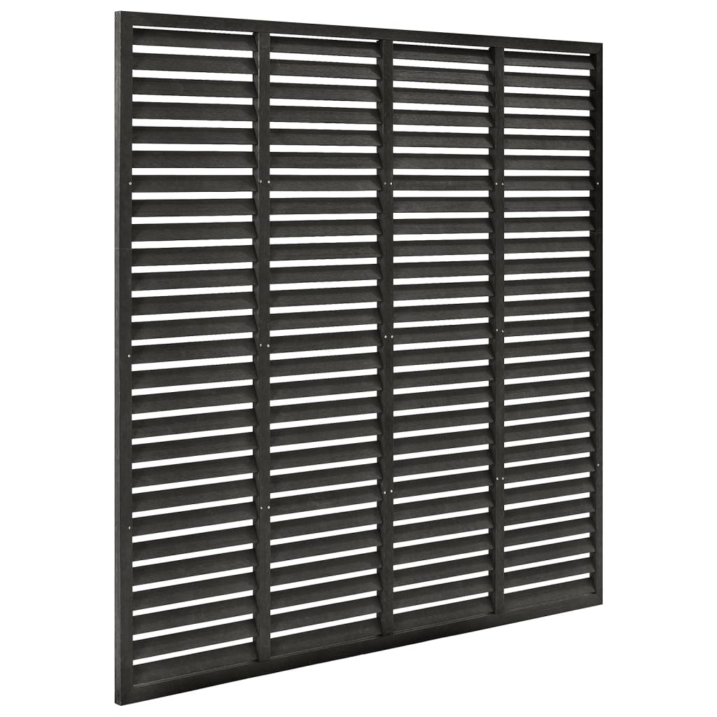 vidaXL sötétszürke WPC lamellás kerítés 180 x 180 cm