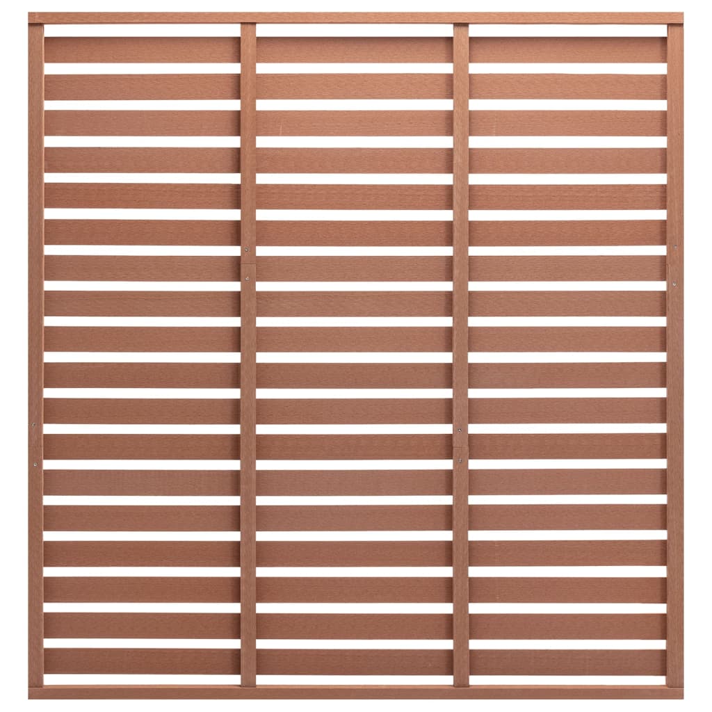 vidaXL Fence Panel WPC 180×180 cm Brown
